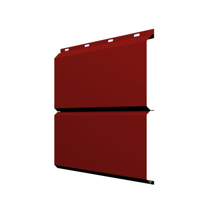 Софит ЭкоБрус без перфорации 0,345 Grand Line 0,45 PE с пленкой RAL3011 коричнево-красный